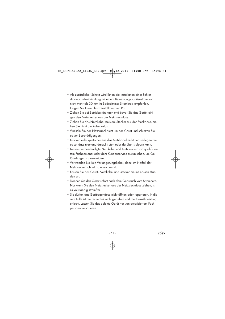 Silvercrest SRHT 1500 A2 User Manual | Page 53 / 62
