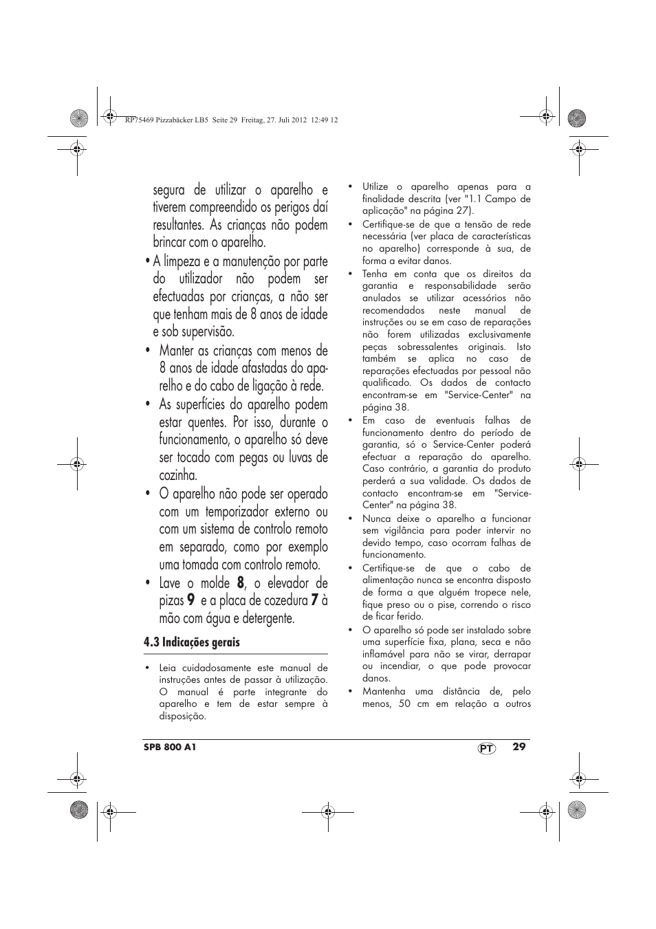 Silvercrest SPB 800 A1 User Manual | Page 31 / 66