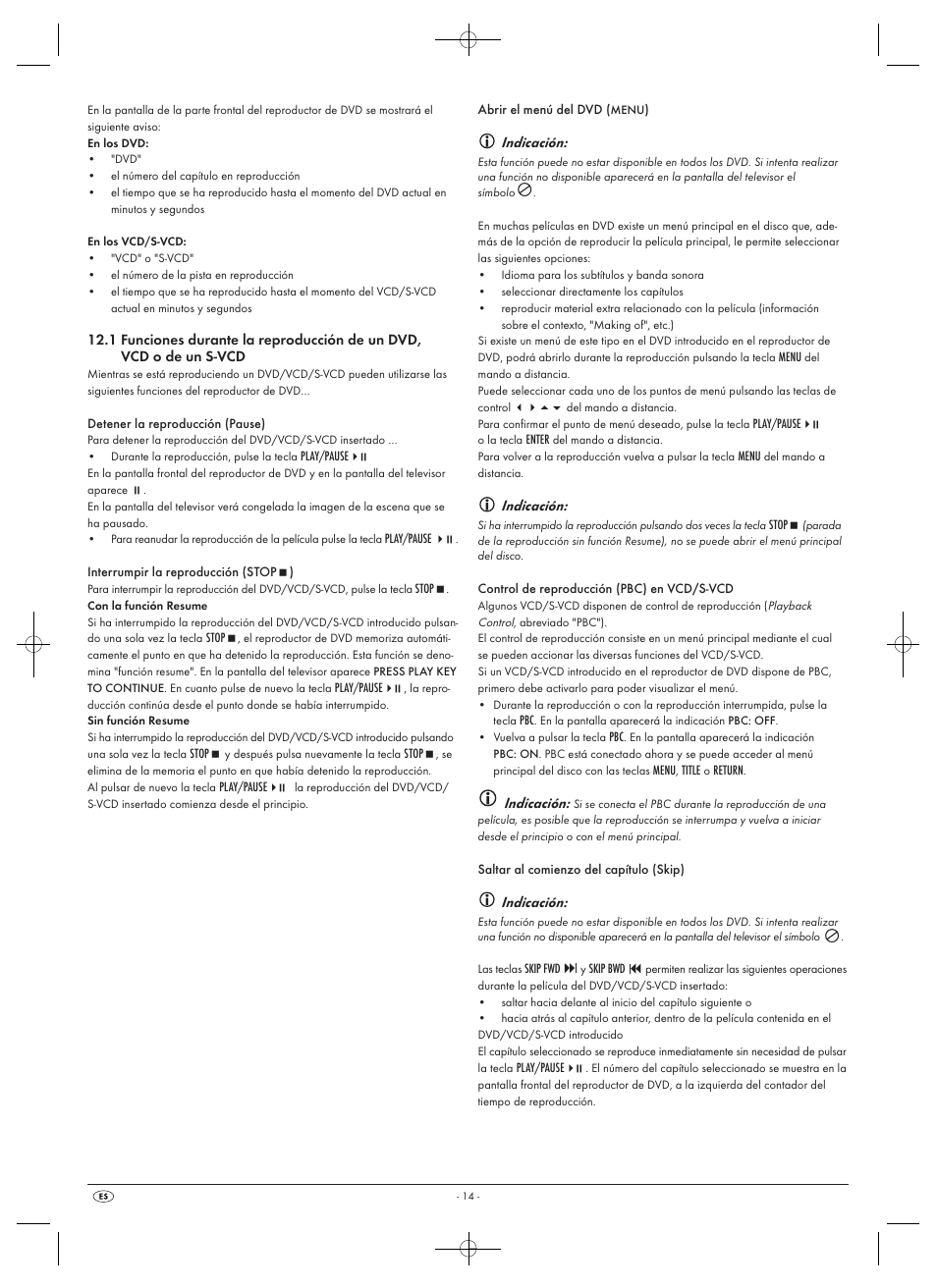 Indicación | Silvercrest SHDP 5.1 A1 User Manual | Page 16 / 98