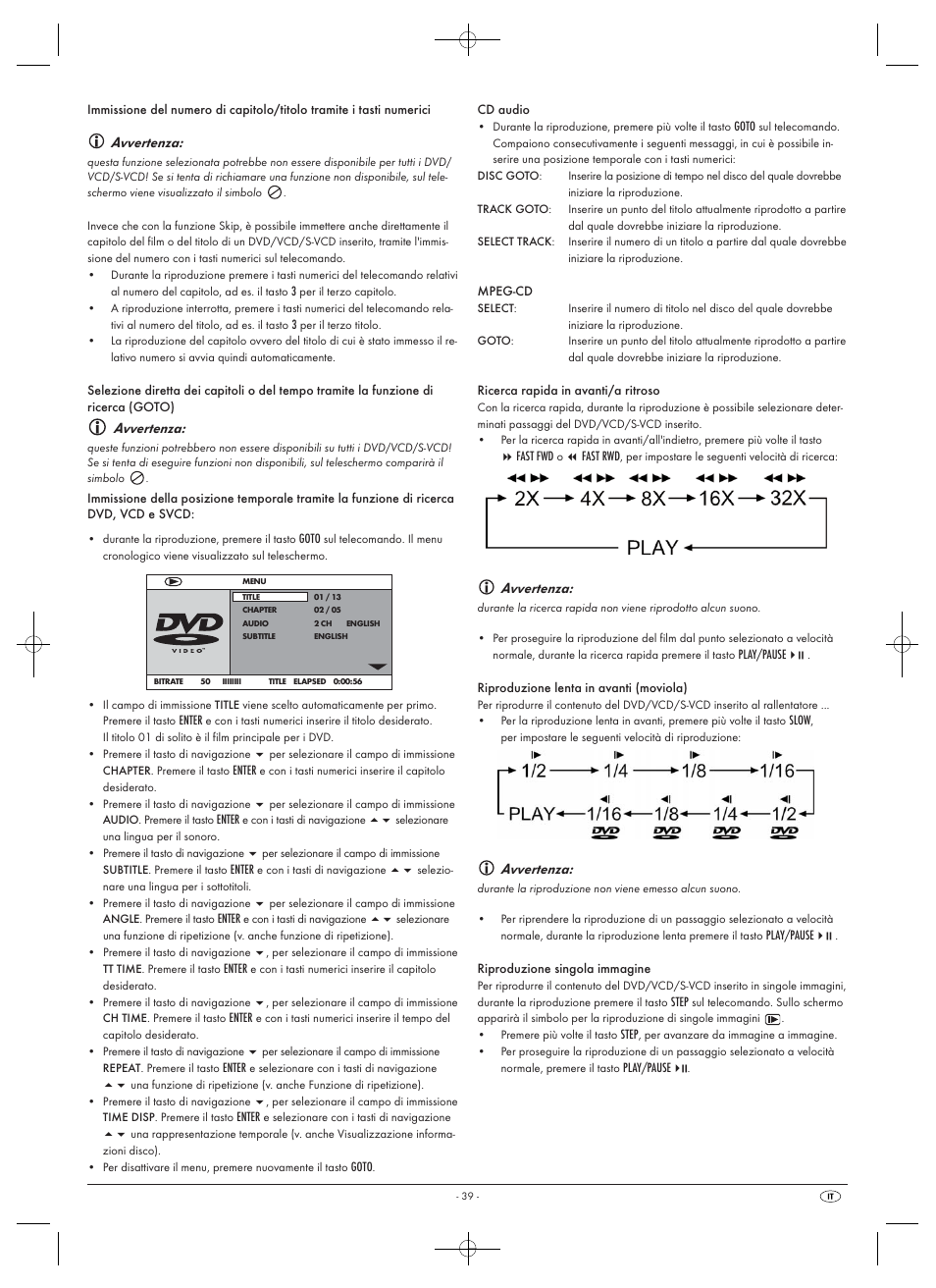 Avvertenza | Silvercrest SHDP 5.1 A1 User Manual | Page 41 / 98