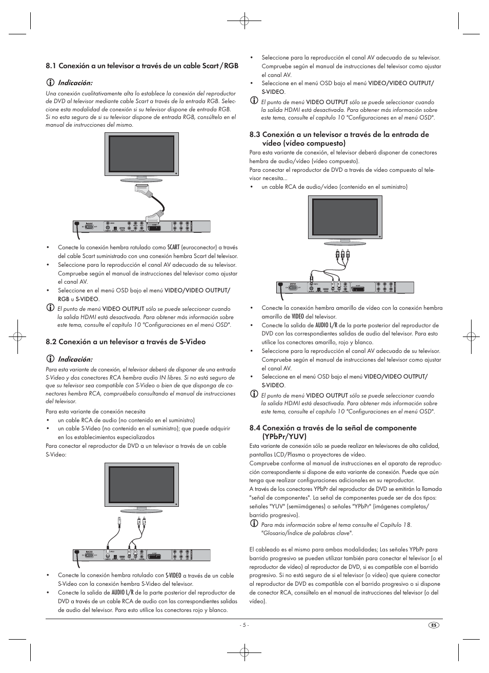 Indicación | Silvercrest SHDP 5.1 A1 User Manual | Page 7 / 98