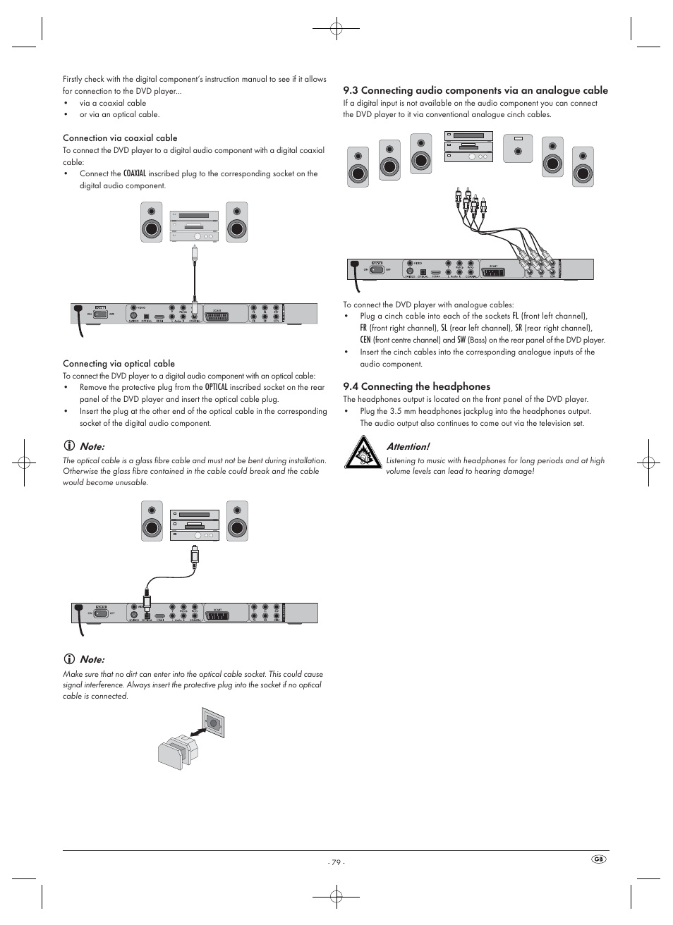 Attention | Silvercrest SHDP 5.1 A1 User Manual | Page 81 / 98