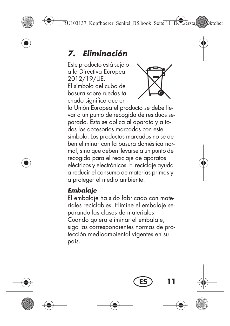 Eliminación | Silvercrest SKIS 32 A1 User Manual | Page 13 / 82