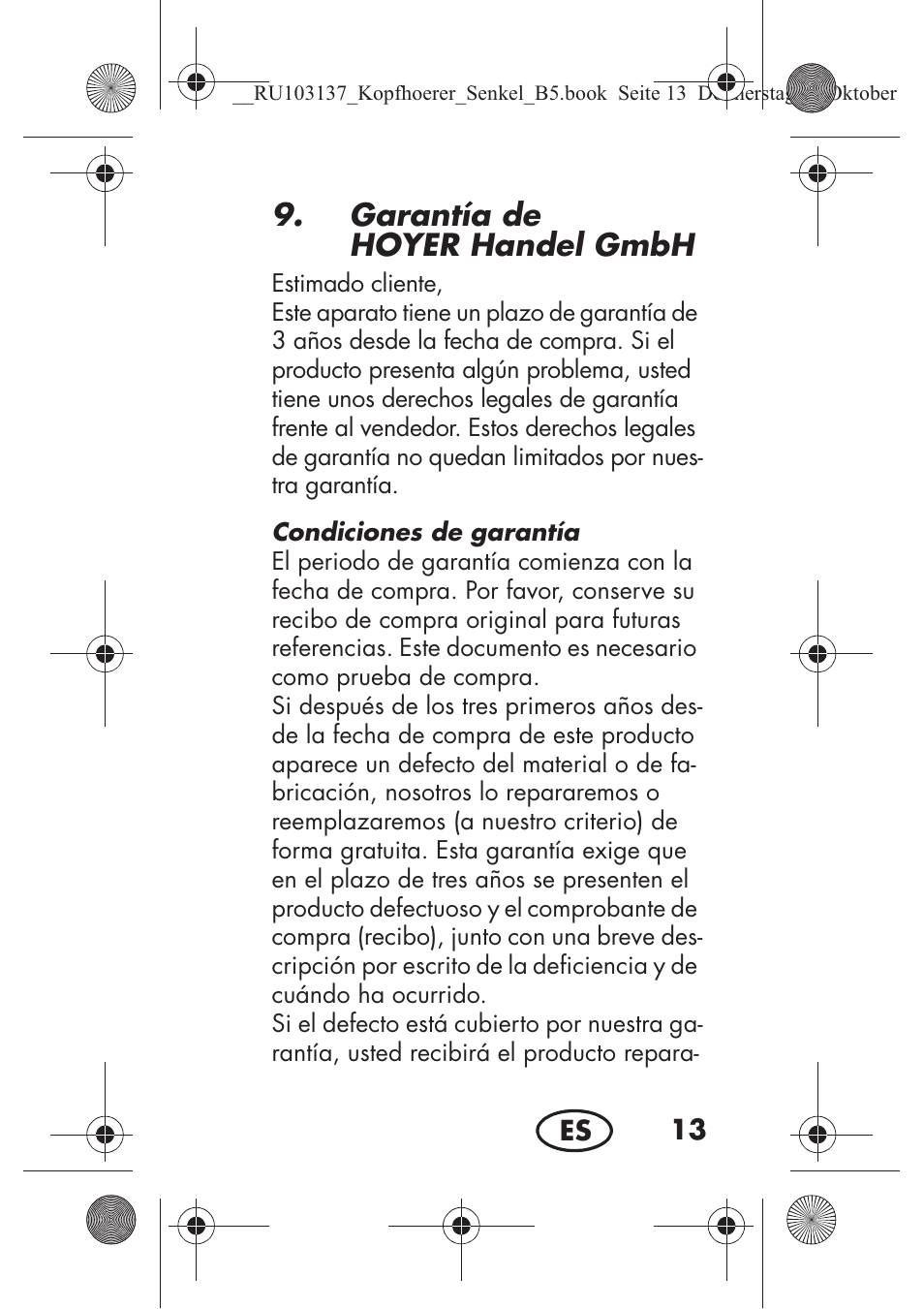 Garantía de hoyer handelgmbh | Silvercrest SKIS 32 A1 User Manual | Page 15 / 82