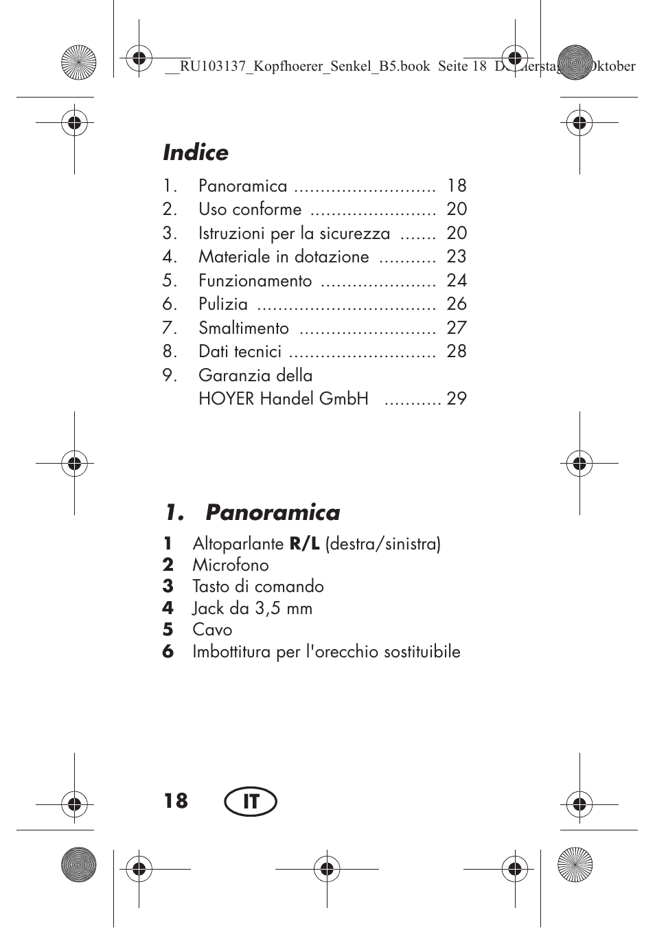 Indice, Panoramica | Silvercrest SKIS 32 A1 User Manual | Page 20 / 82