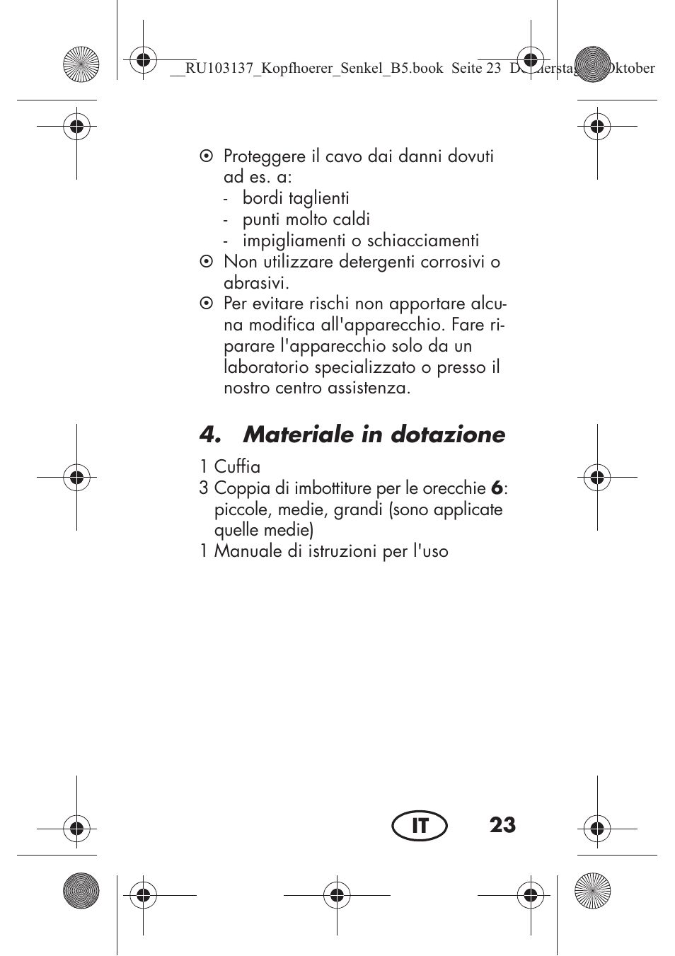 Materiale in dotazione | Silvercrest SKIS 32 A1 User Manual | Page 25 / 82