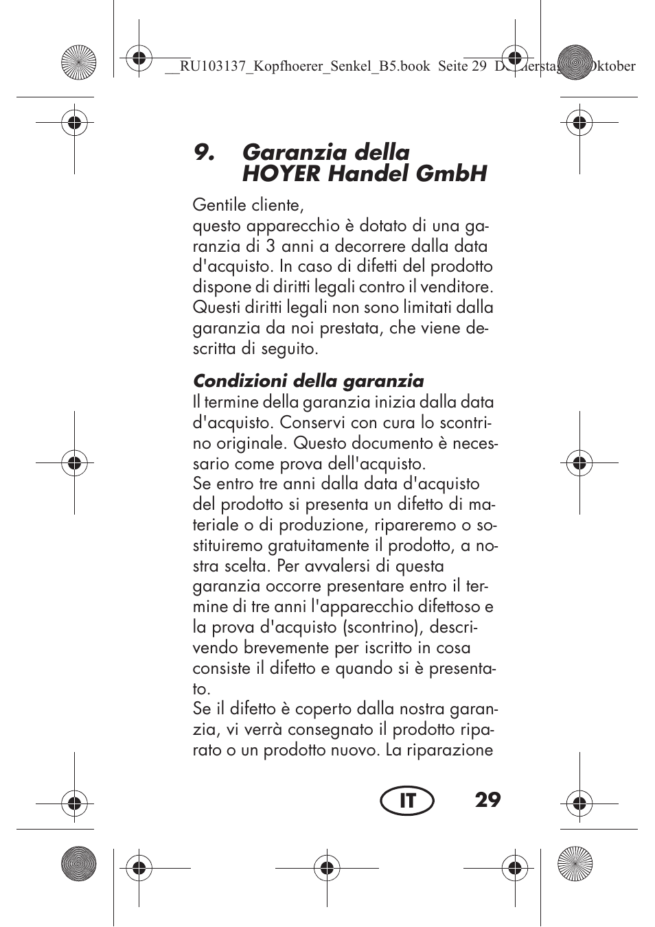 Garanzia della hoyer handelgmbh | Silvercrest SKIS 32 A1 User Manual | Page 31 / 82