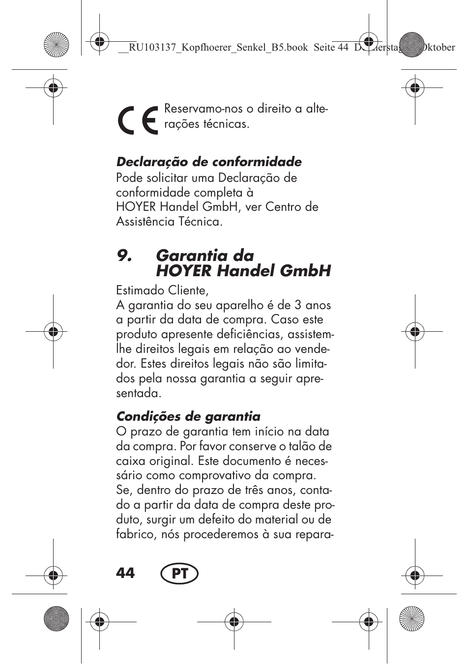 Garantia da hoyer handelgmbh | Silvercrest SKIS 32 A1 User Manual | Page 46 / 82