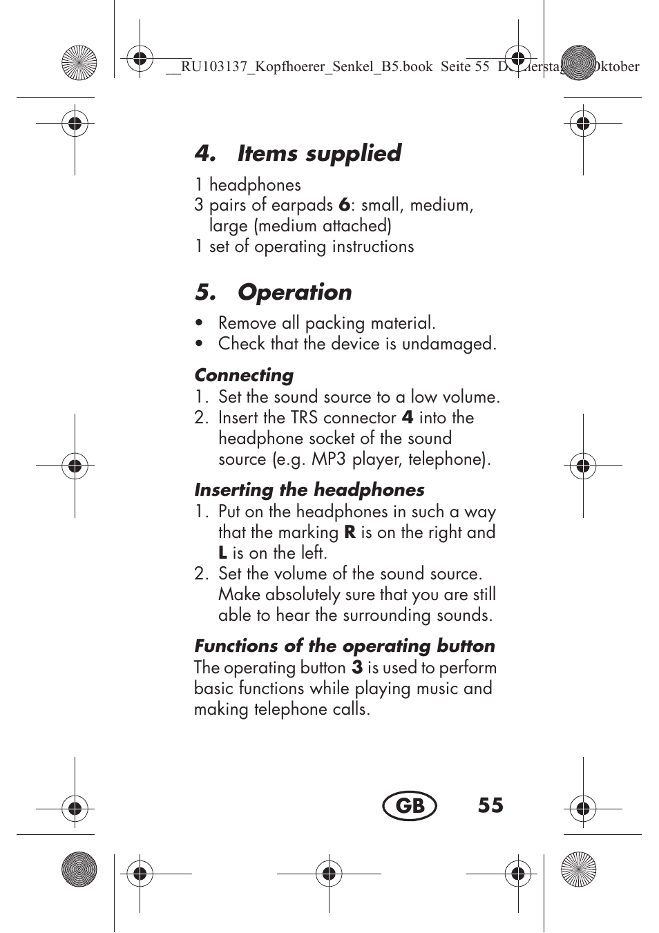 Items supplied, Operation | Silvercrest SKIS 32 A1 User Manual | Page 57 / 82