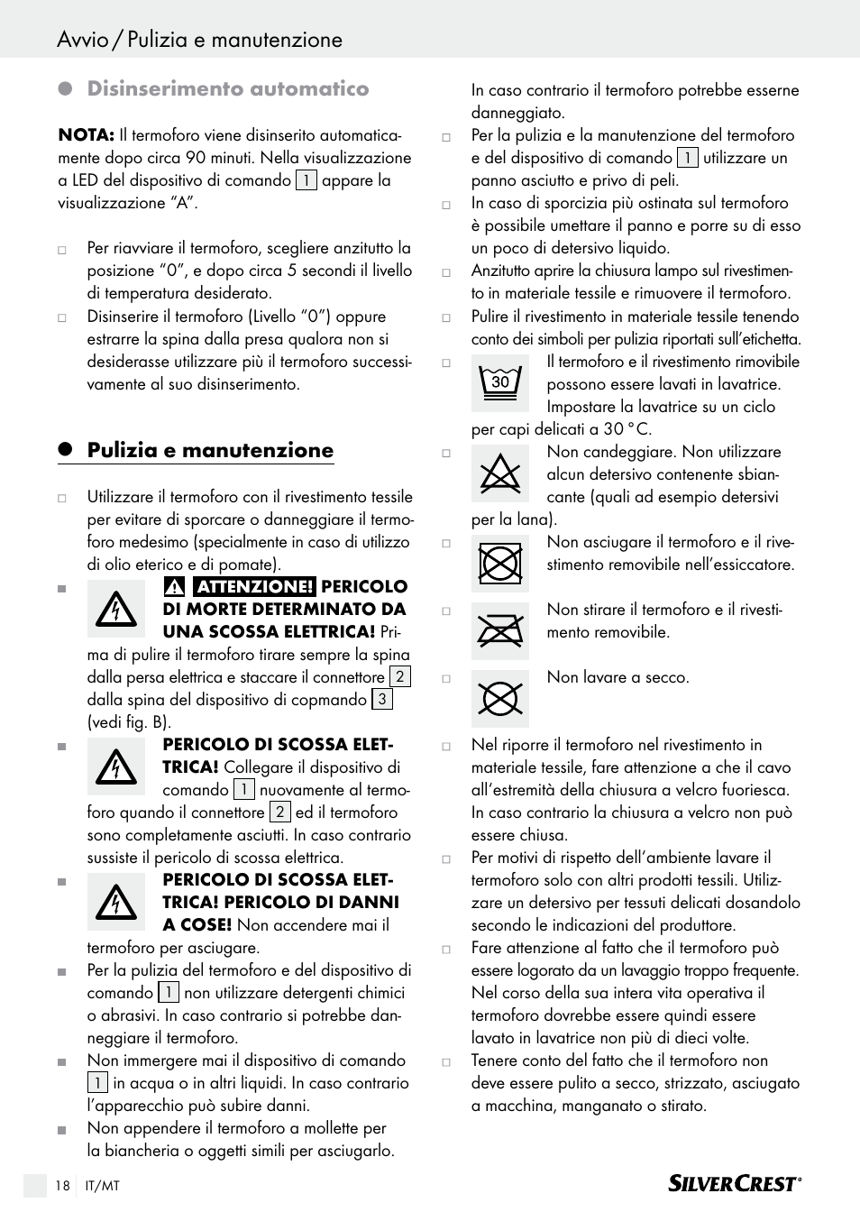 Avvio / pulizia e manutenzione, Disinserimento automatico, Pulizia e manutenzione | Silvercrest SHK 100 B2 User Manual | Page 18 / 45