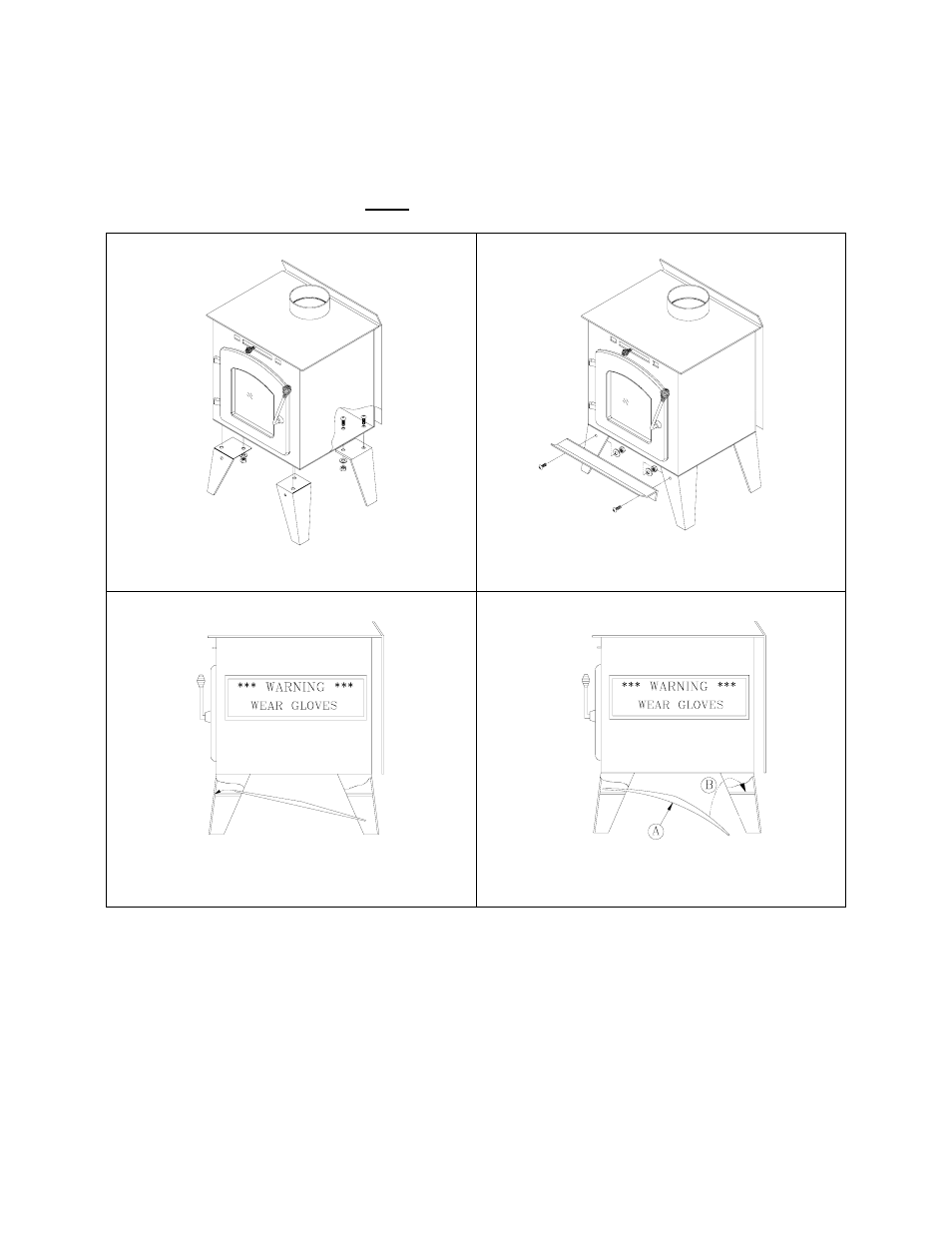 Assembling the stove | Drolet CS1200 User Manual | Page 4 / 31