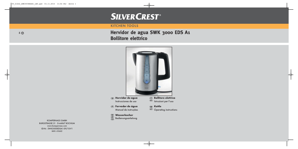 Silvercrest SWK 3000 EDS A1 User Manual | 23 pages