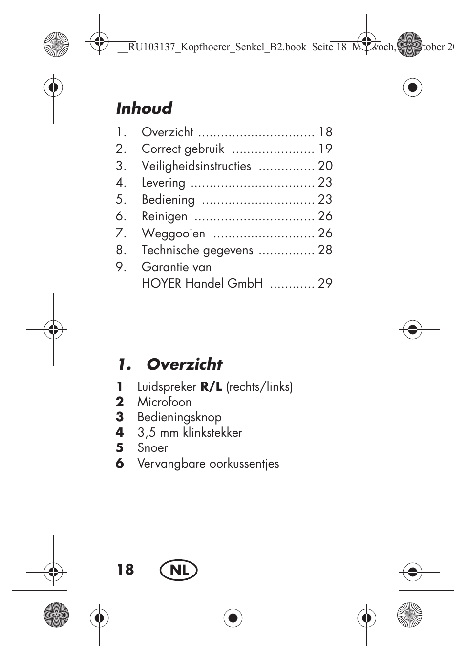 Inhoud, Overzicht | Silvercrest SKIS 32 A1 User Manual | Page 20 / 66