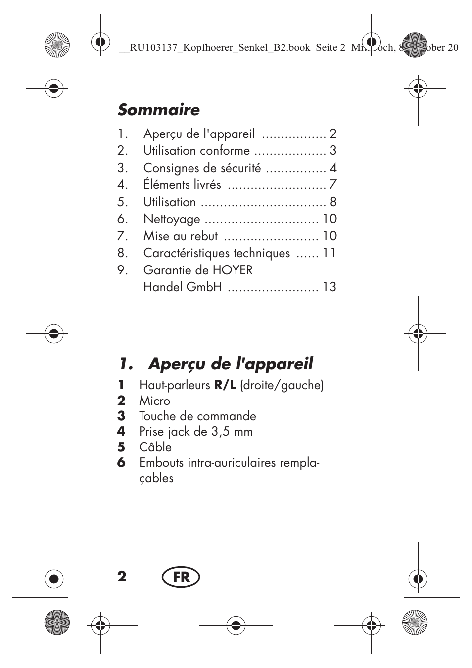 Sommaire, Aperçu de l'appareil | Silvercrest SKIS 32 A1 User Manual | Page 4 / 66