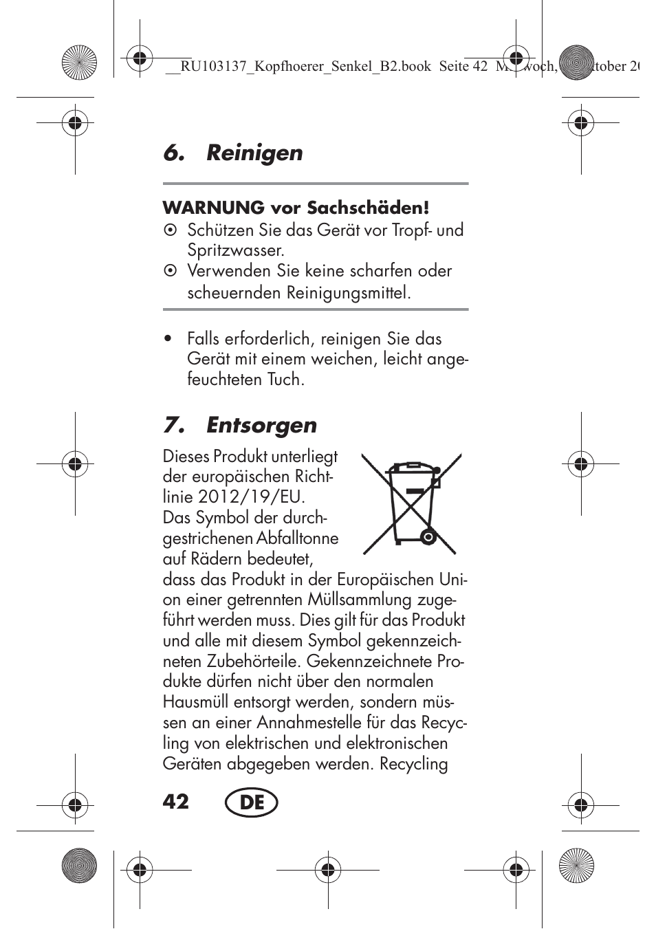 Reinigen, Entsorgen | Silvercrest SKIS 32 A1 User Manual | Page 44 / 66