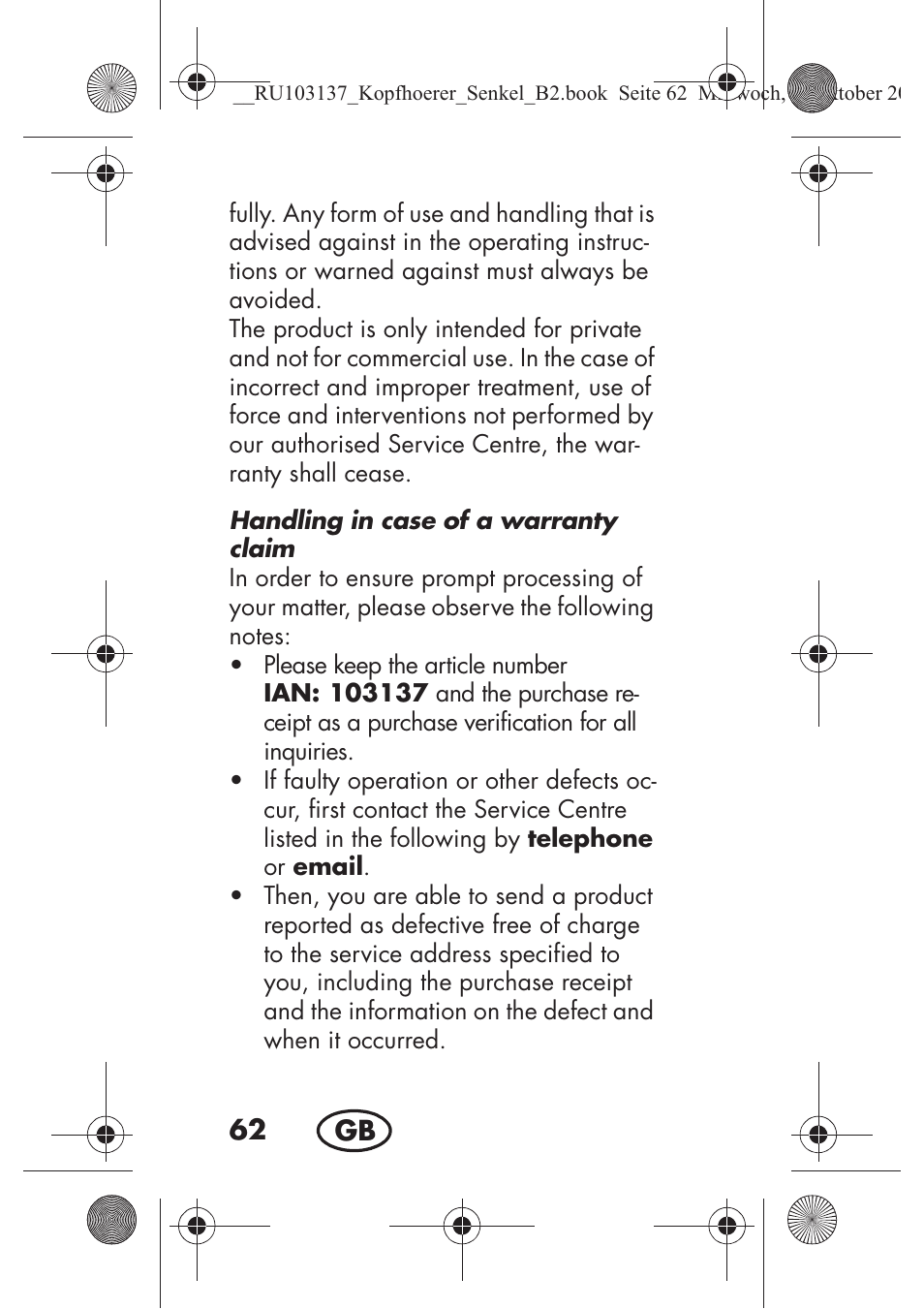 Silvercrest SKIS 32 A1 User Manual | Page 64 / 66