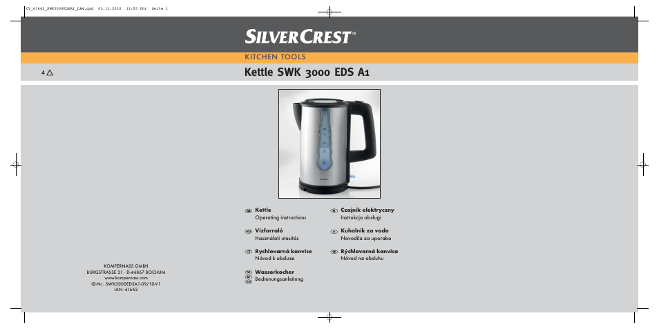 Silvercrest SWK 3000 EDS A1 User Manual | 31 pages