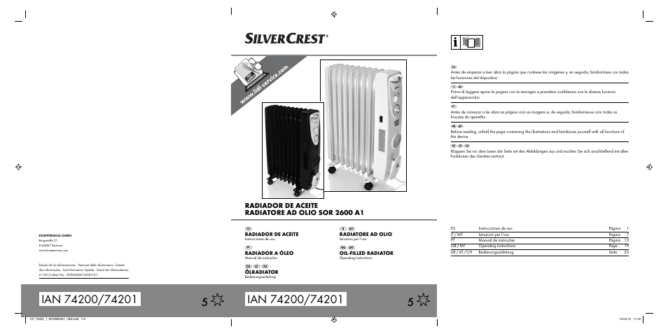 Silvercrest SOR 2600 A1 User Manual | 32 pages