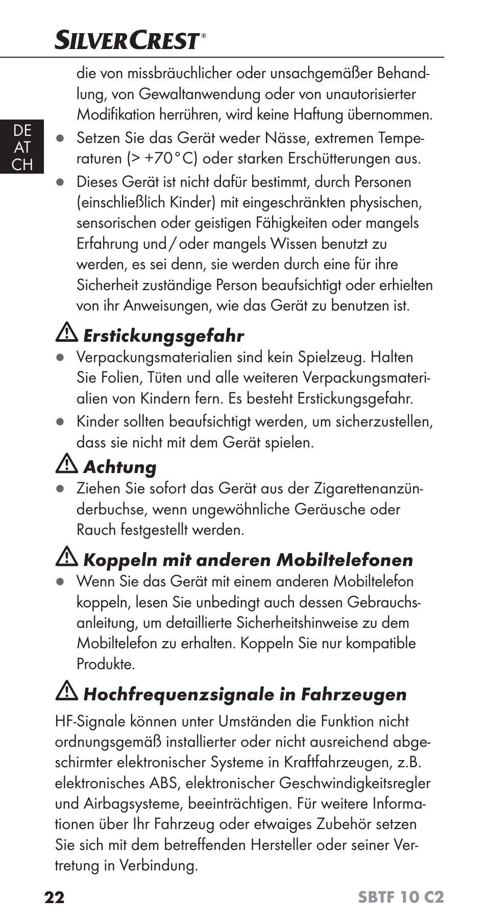 Silvercrest SBTF 10 C2 User Manual | Page 25 / 58