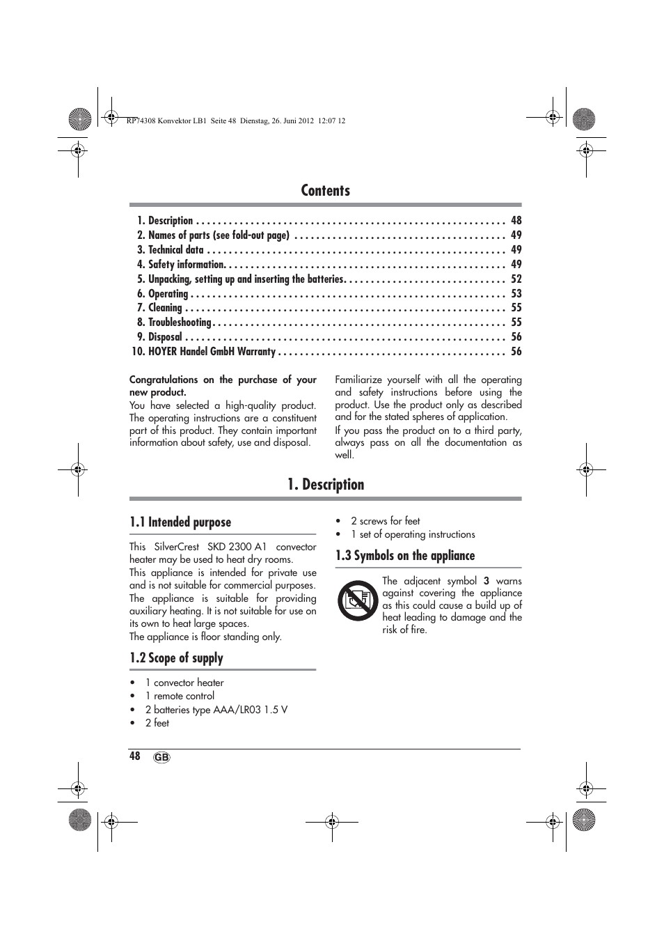 Silvercrest SKD 2300 A1 User Manual | Page 50 / 62