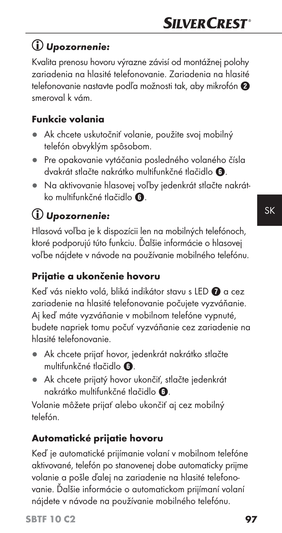 Silvercrest SBTF 10 C2 User Manual | Page 100 / 126