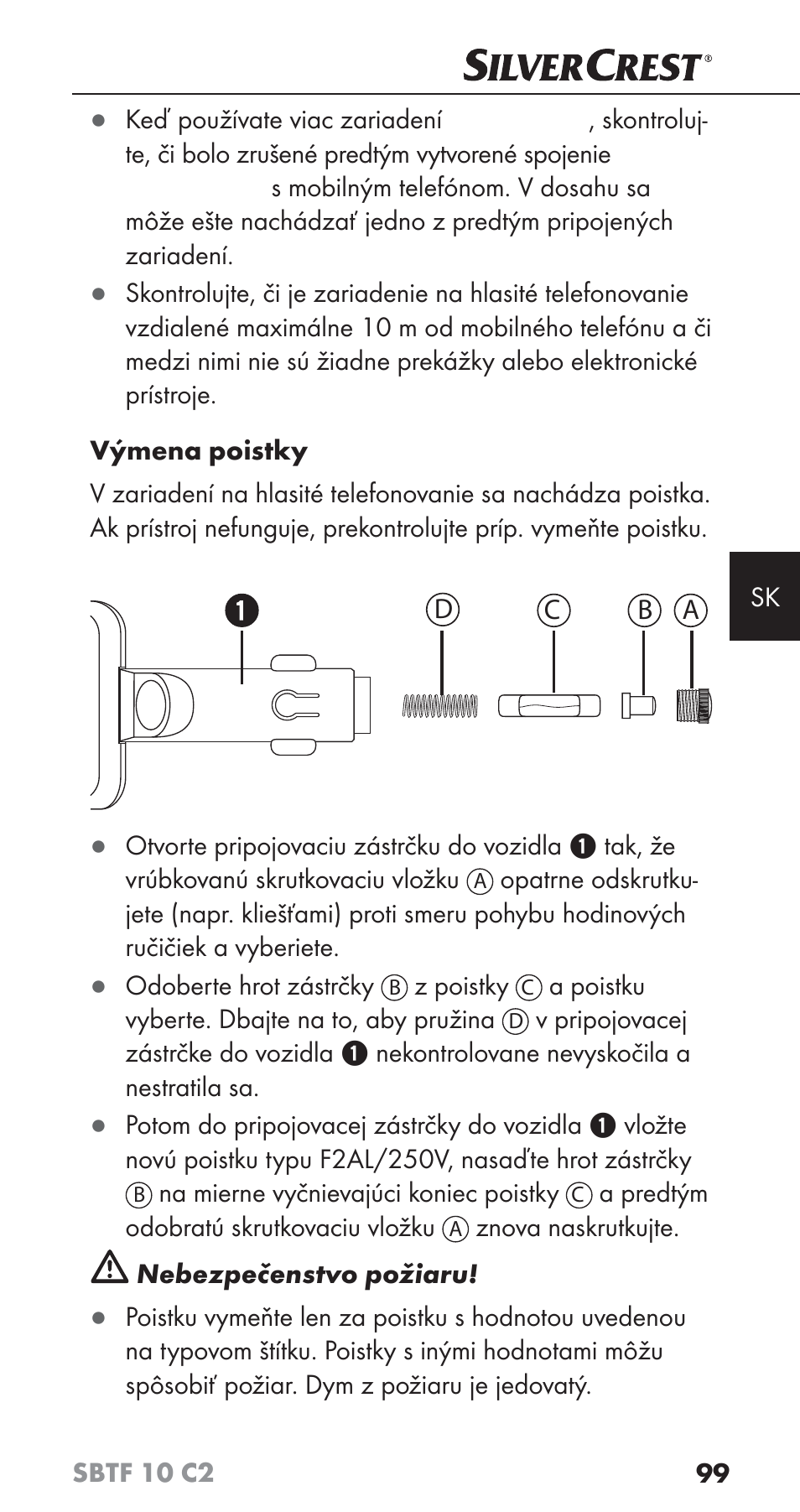 Silvercrest SBTF 10 C2 User Manual | Page 102 / 126