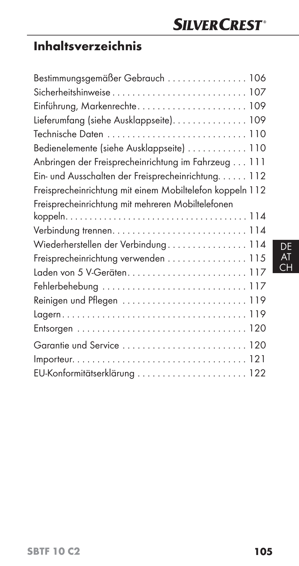 Silvercrest SBTF 10 C2 User Manual | Page 108 / 126