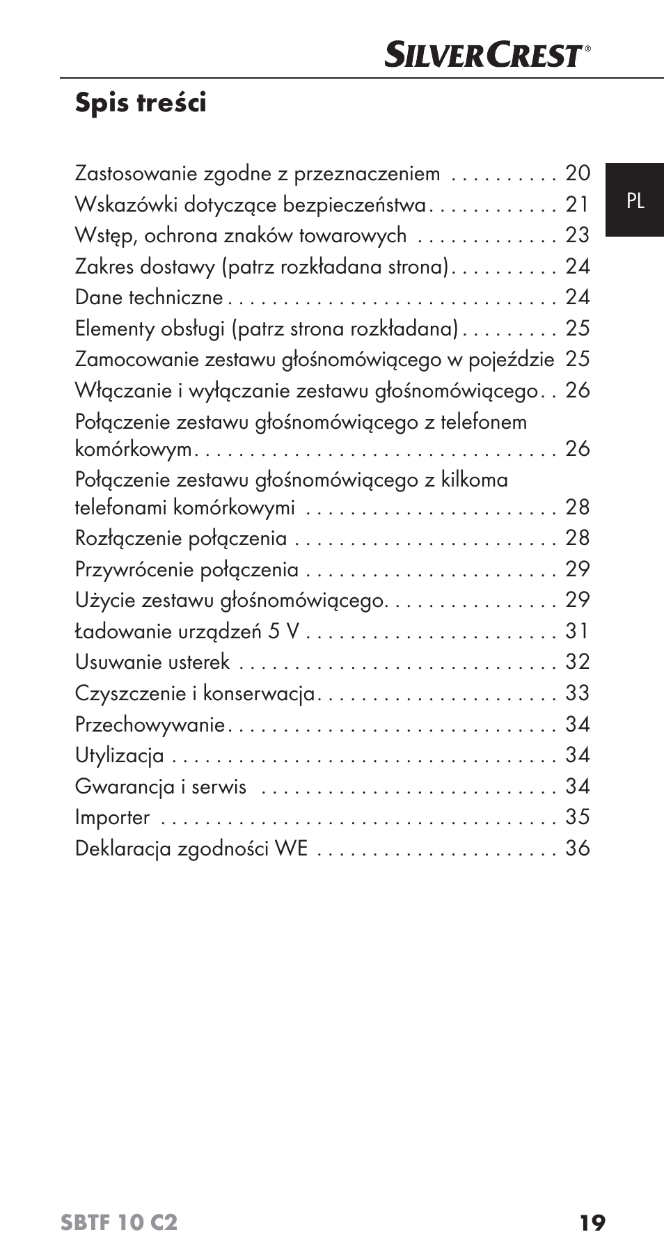 Silvercrest SBTF 10 C2 User Manual | Page 22 / 126