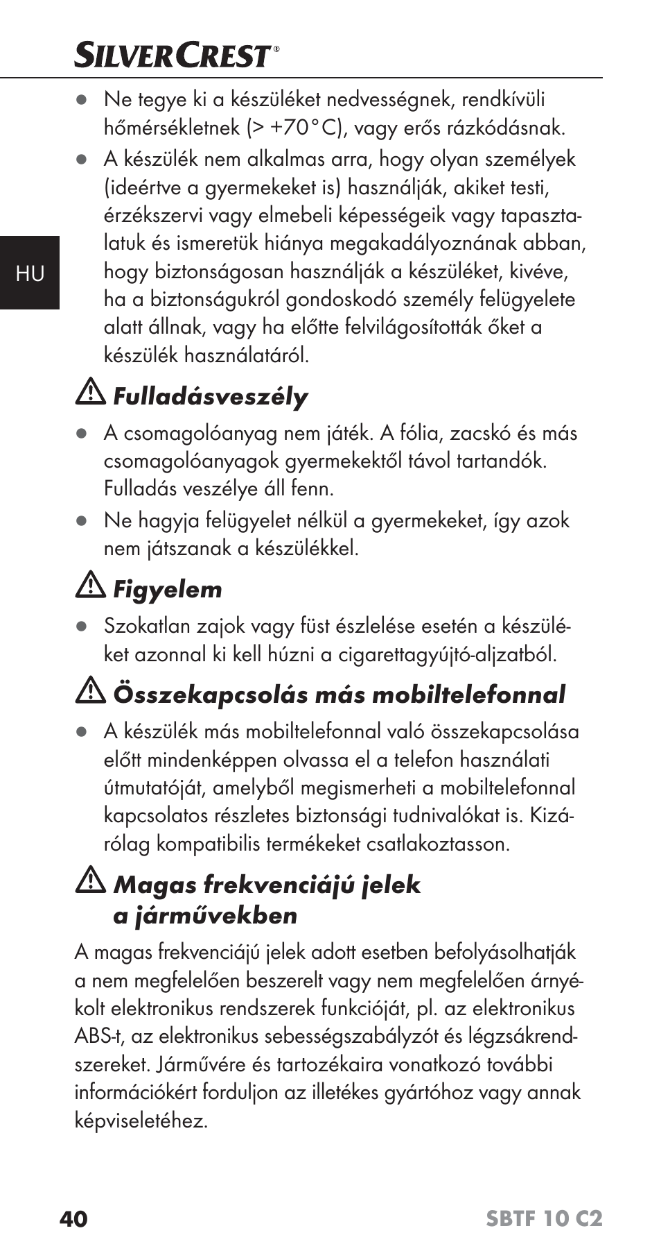 Silvercrest SBTF 10 C2 User Manual | Page 43 / 126