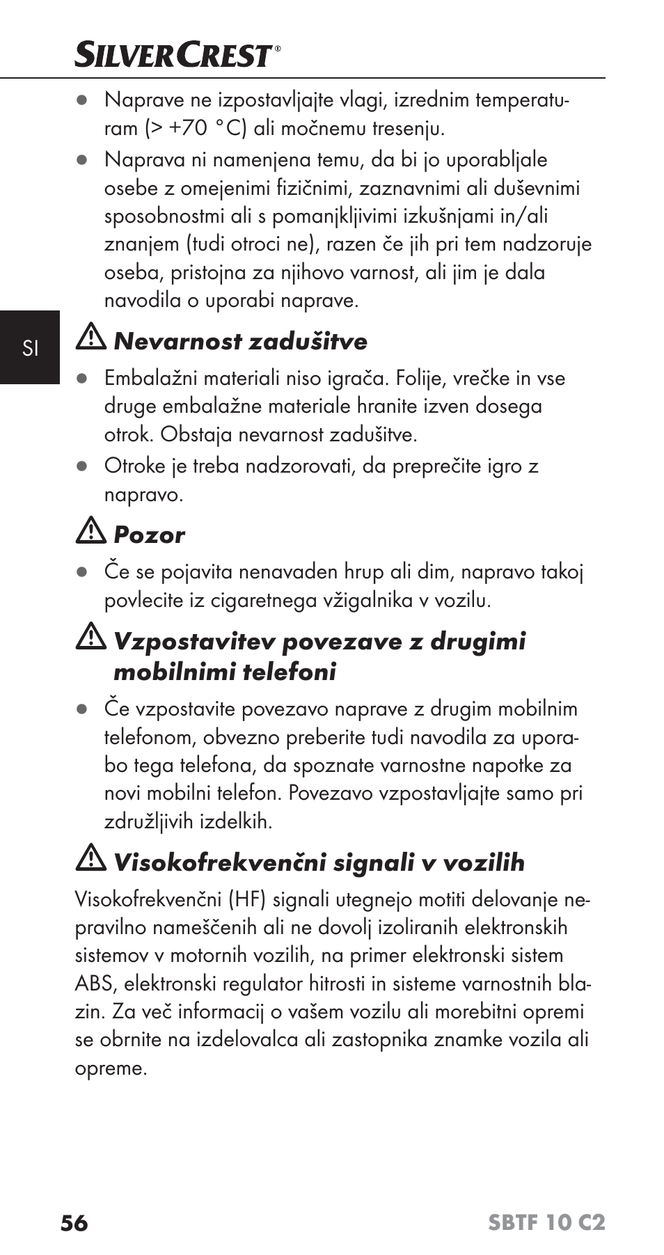 Silvercrest SBTF 10 C2 User Manual | Page 59 / 126