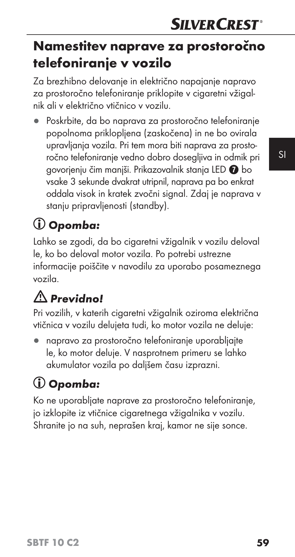 Silvercrest SBTF 10 C2 User Manual | Page 62 / 126