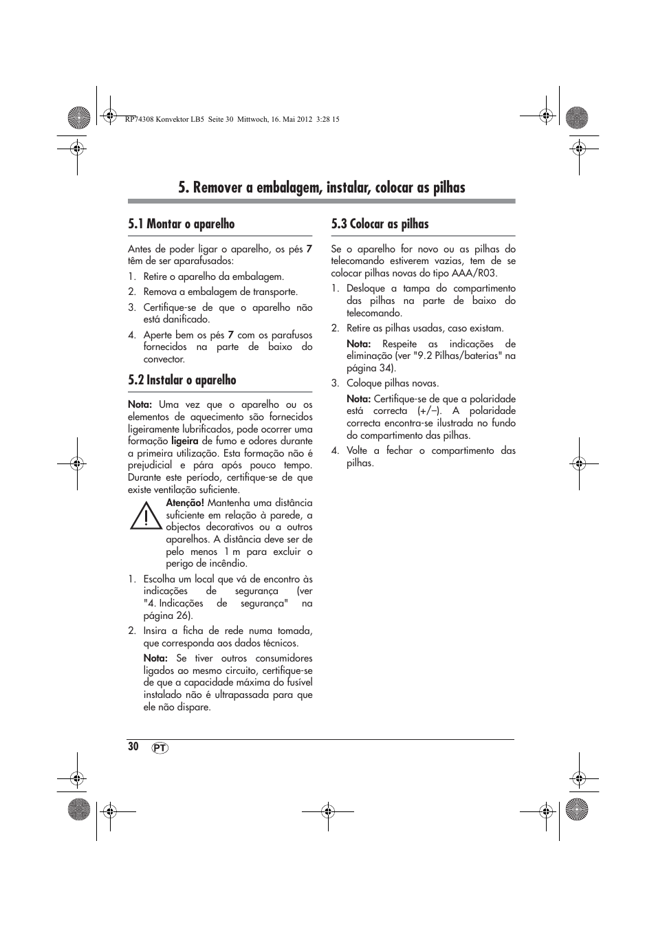 Remover a embalagem, instalar, colocar as pilhas, 1 montar o aparelho, 2 instalar o aparelho | 3 colocar as pilhas | Silvercrest SKD 2300 A1 User Manual | Page 32 / 62
