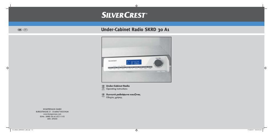 Silvercrest SKRD 30 A1 User Manual | 54 pages