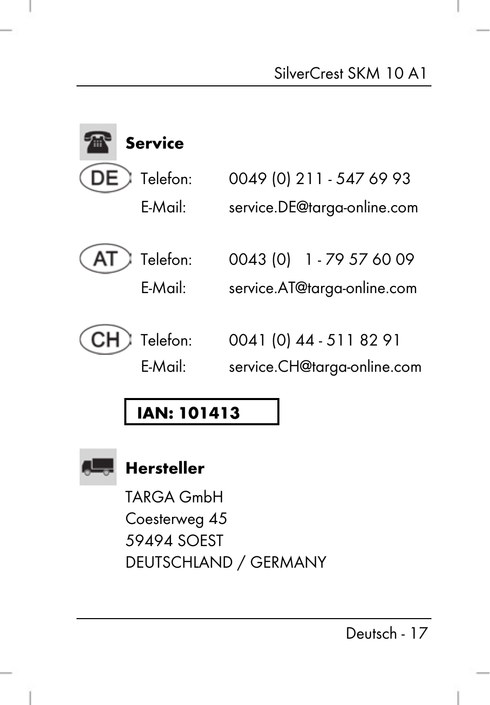 Silvercrest SKM 10 A1 User Manual | Page 19 / 66