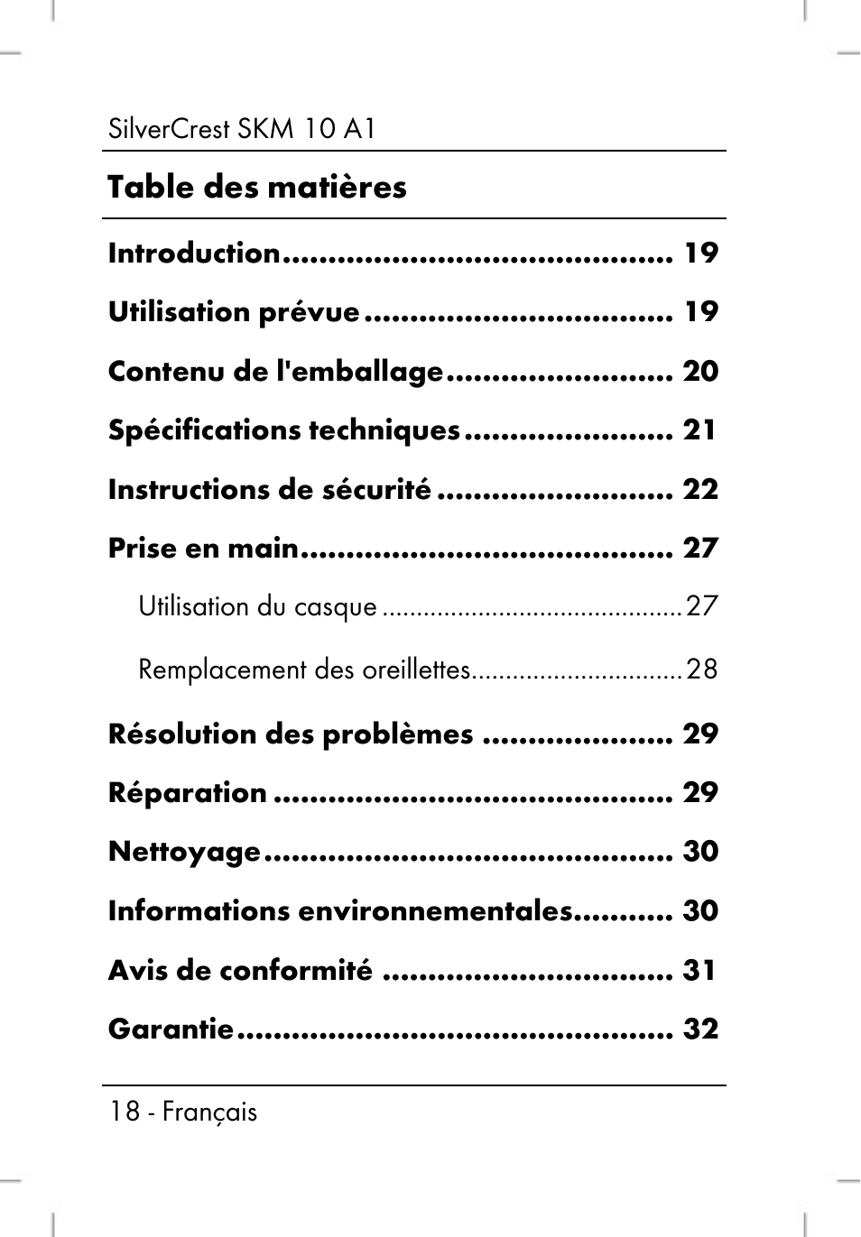 Silvercrest SKM 10 A1 User Manual | Page 20 / 66