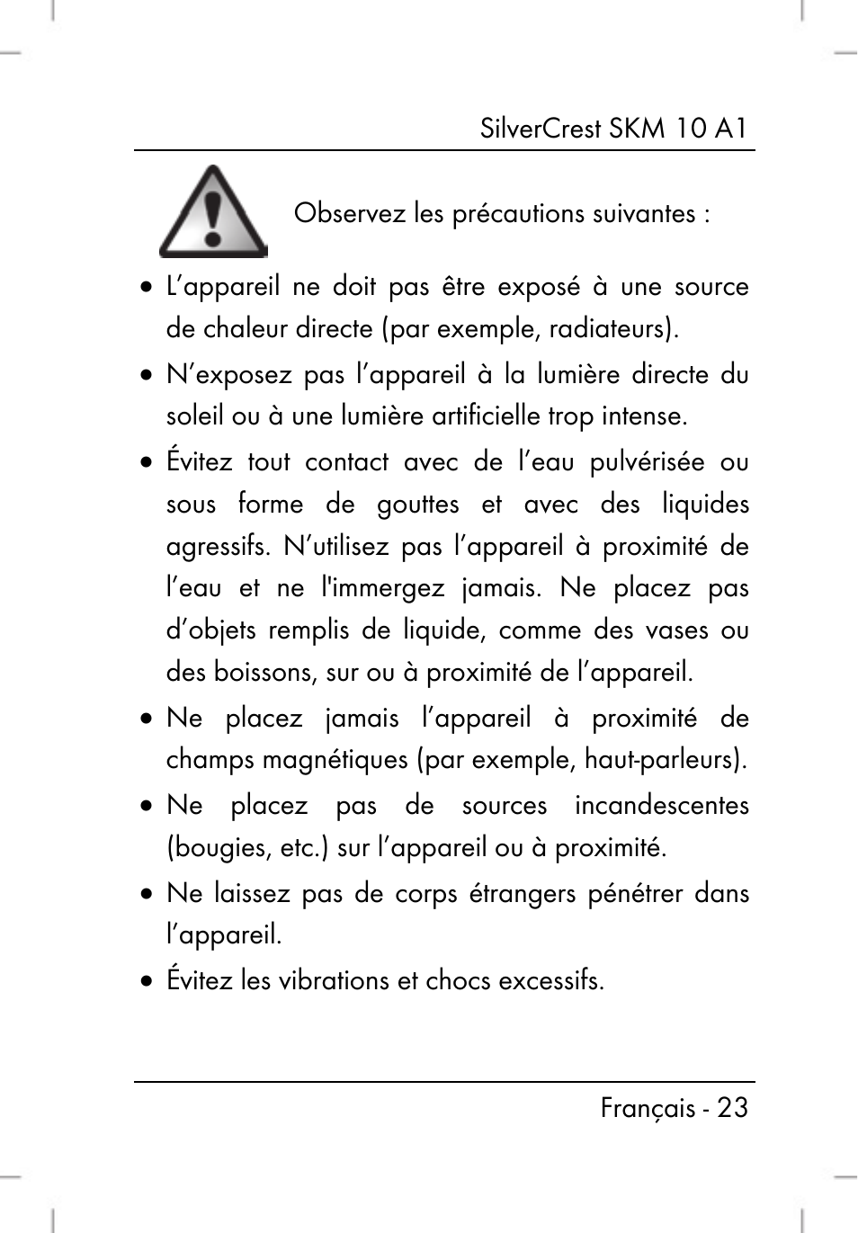 Silvercrest SKM 10 A1 User Manual | Page 25 / 66