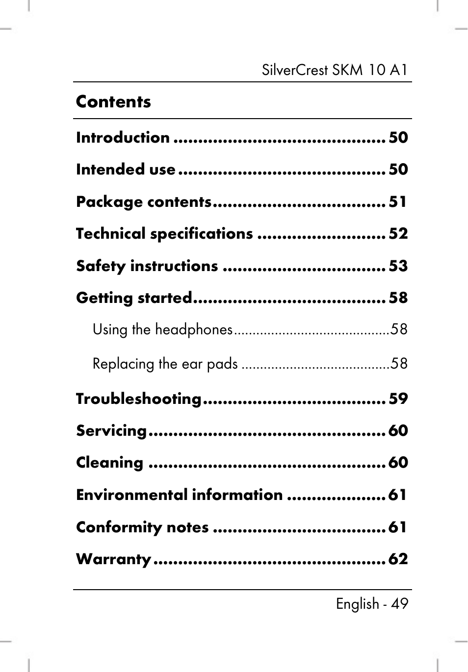 Silvercrest SKM 10 A1 User Manual | Page 51 / 66