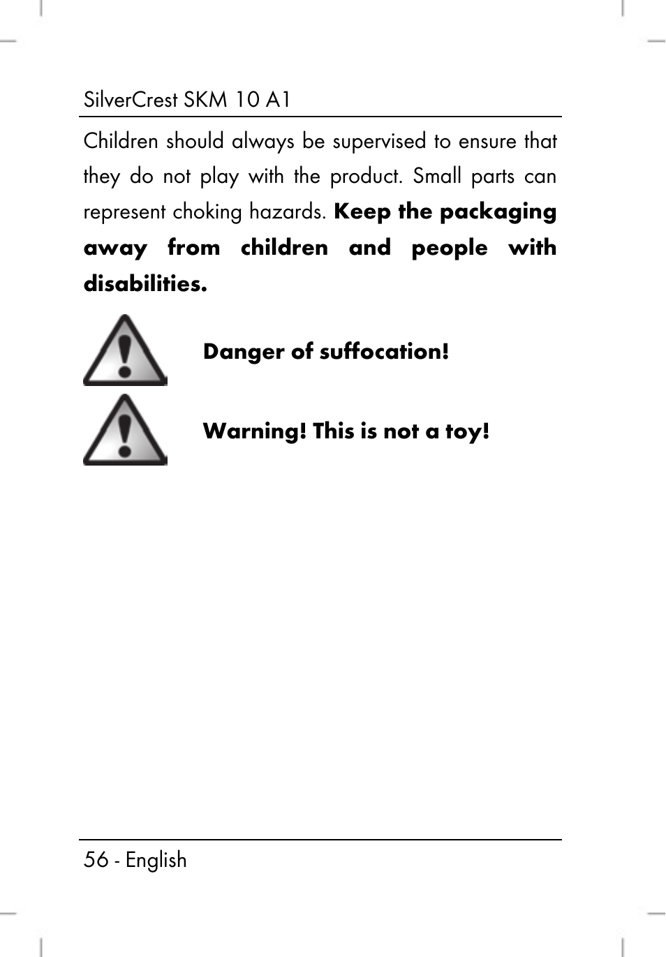Silvercrest SKM 10 A1 User Manual | Page 58 / 66