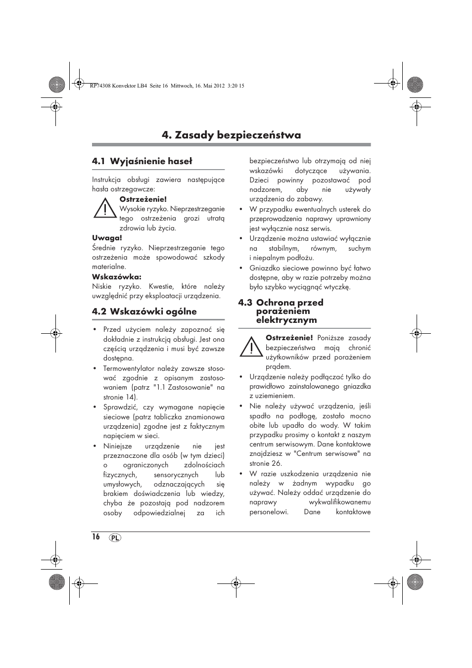 Zasady bezpieczeństwa | Silvercrest SKD 2300 A1 User Manual | Page 18 / 90