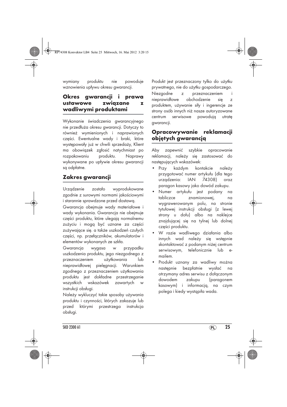 Silvercrest SKD 2300 A1 User Manual | Page 27 / 90