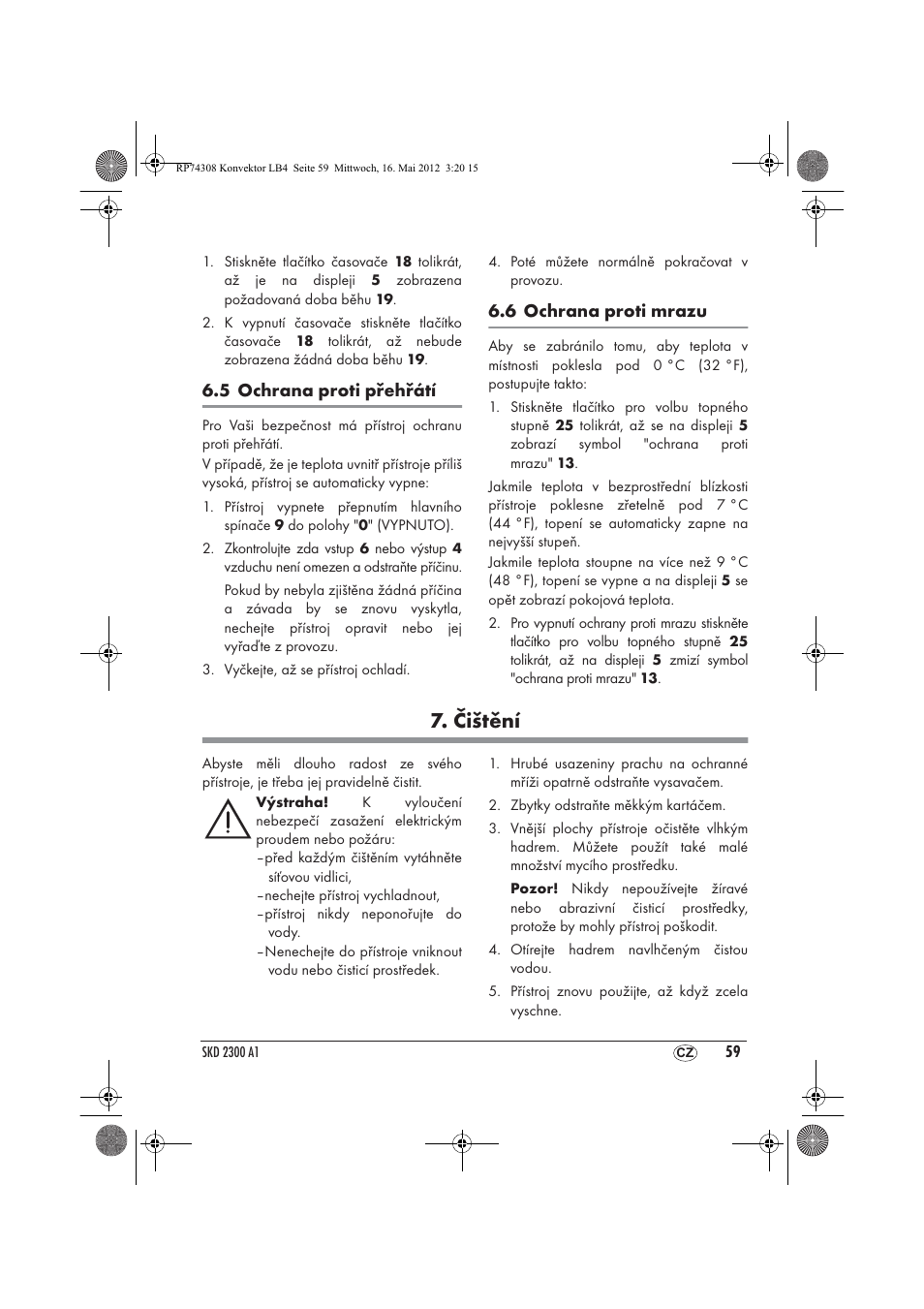 Čištění | Silvercrest SKD 2300 A1 User Manual | Page 61 / 90