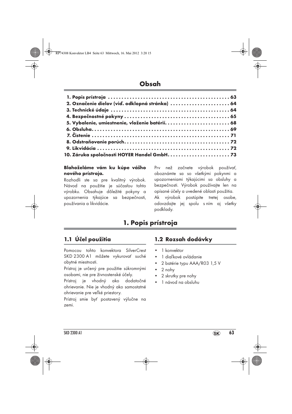 Silvercrest SKD 2300 A1 User Manual | Page 65 / 90