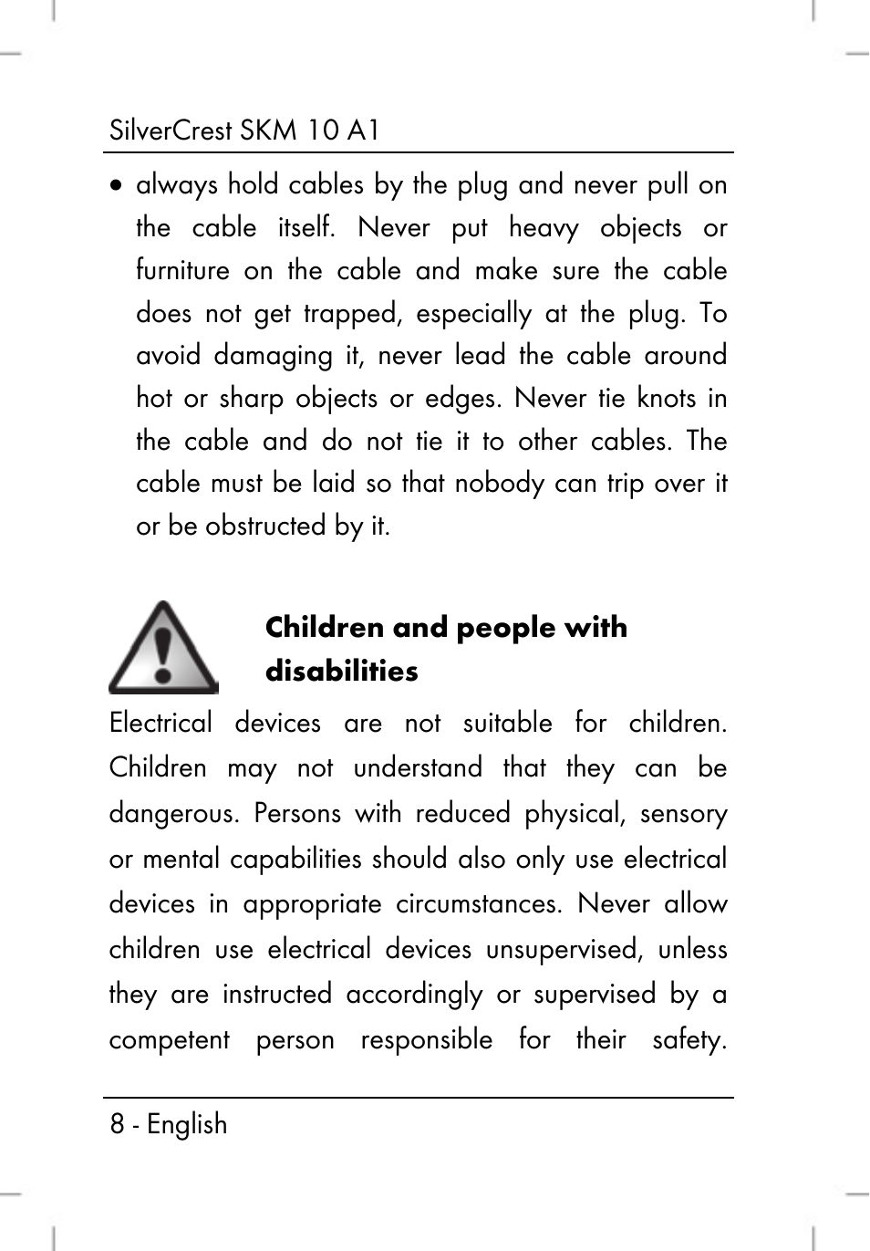 Silvercrest SKM 10 A1 User Manual | Page 10 / 110
