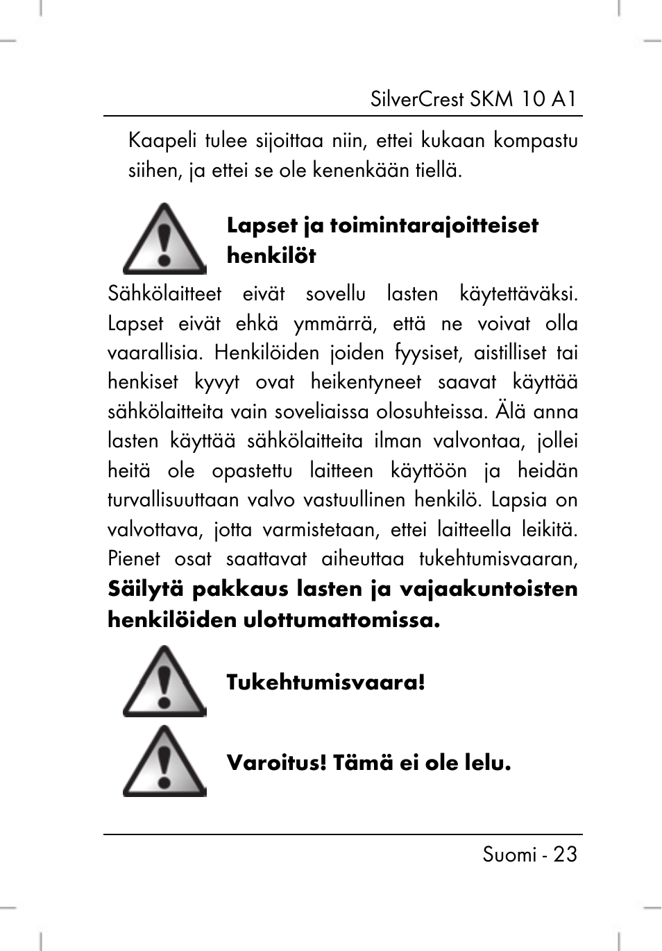 Silvercrest SKM 10 A1 User Manual | Page 25 / 110