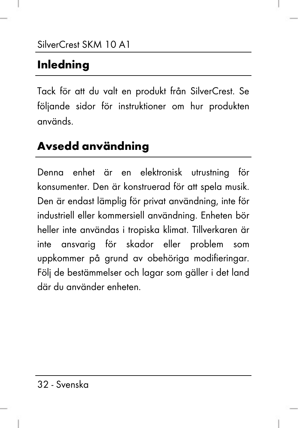 Silvercrest SKM 10 A1 User Manual | Page 34 / 110