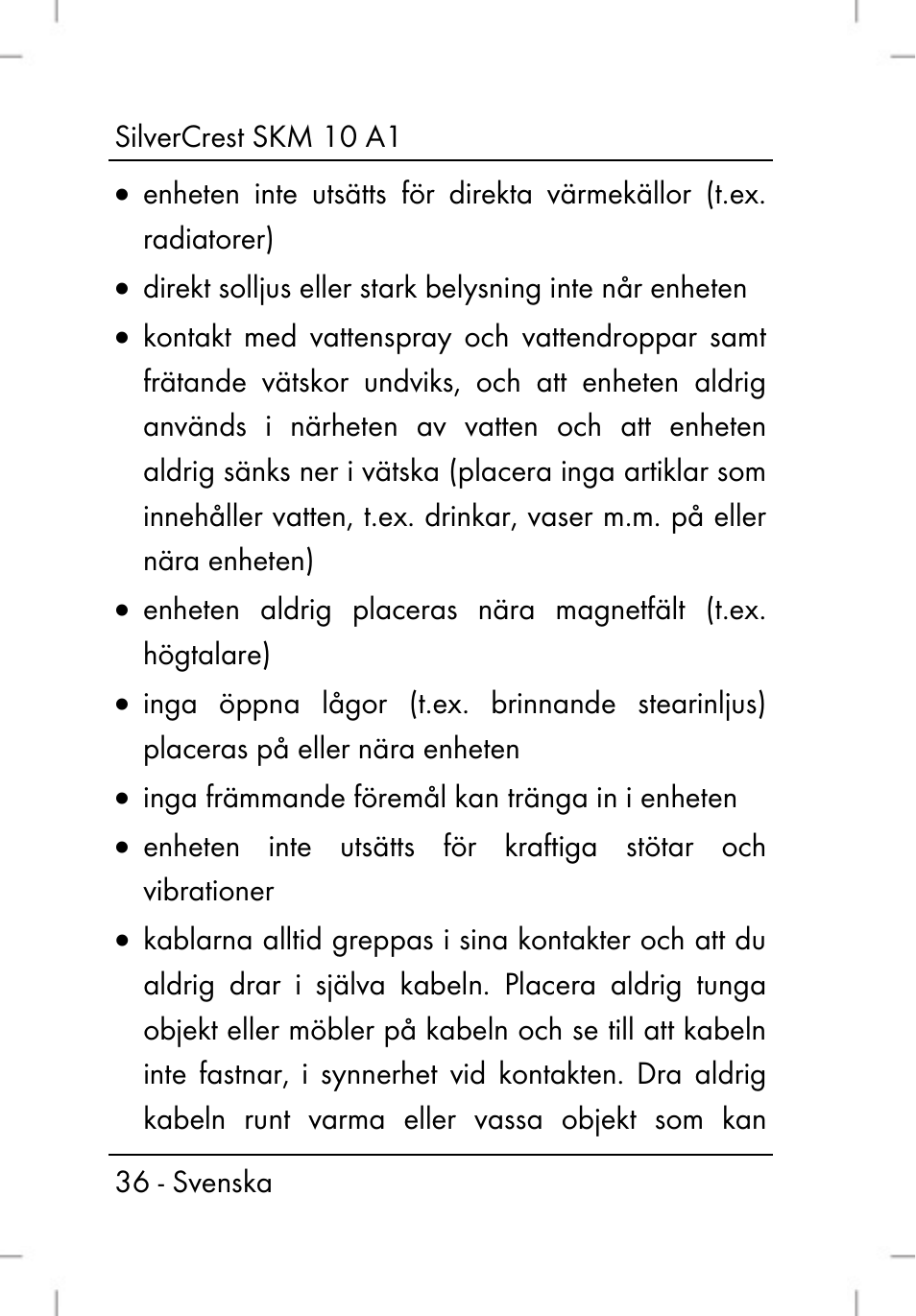 Silvercrest SKM 10 A1 User Manual | Page 38 / 110