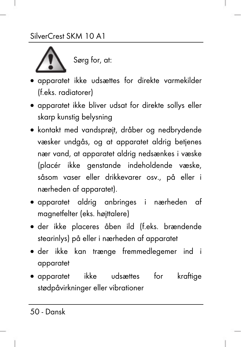 Silvercrest SKM 10 A1 User Manual | Page 52 / 110