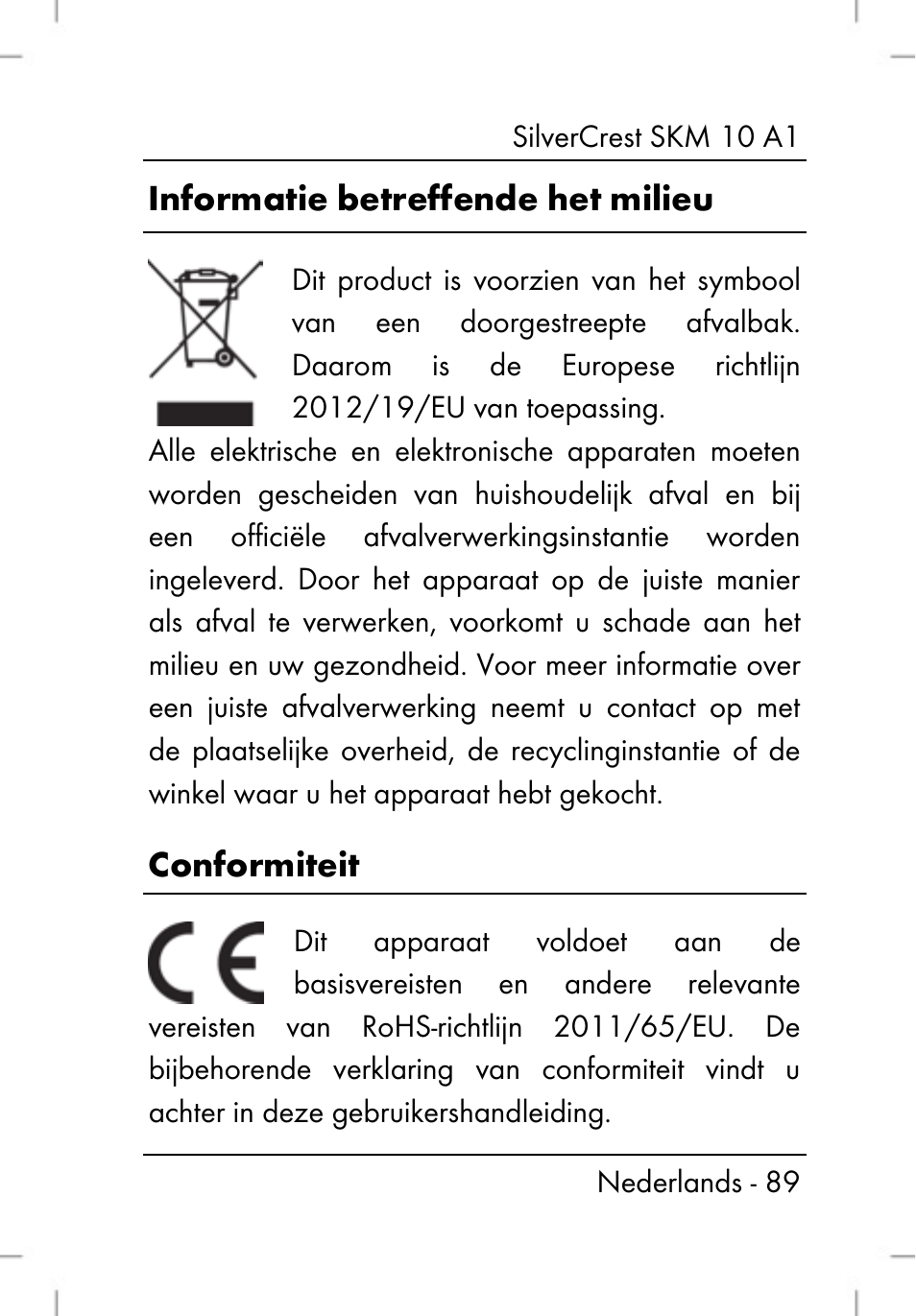 Silvercrest SKM 10 A1 User Manual | Page 91 / 110