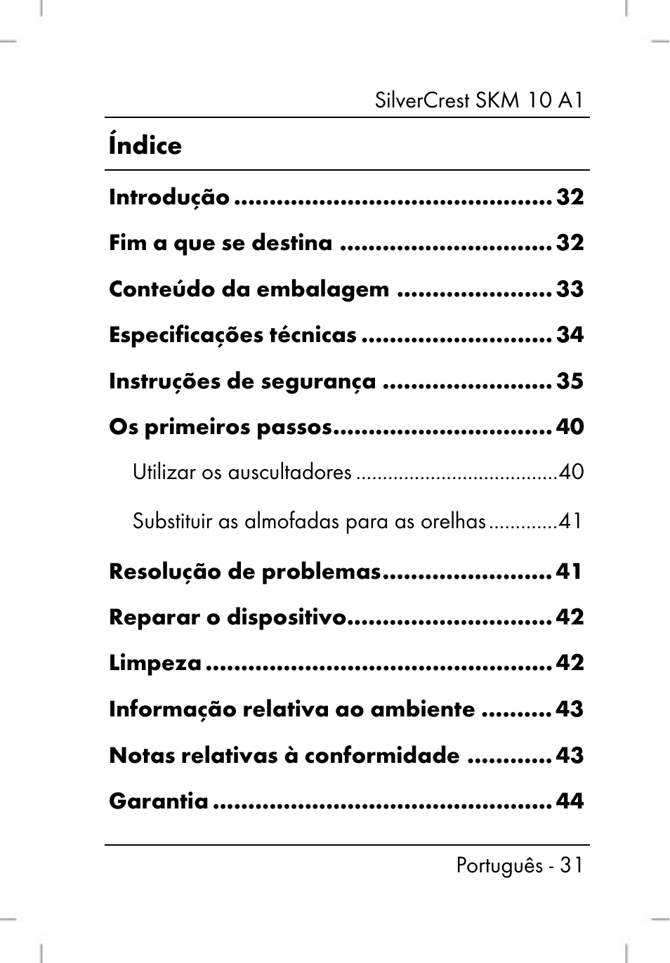 Silvercrest SKM 10 A1 User Manual | Page 33 / 80