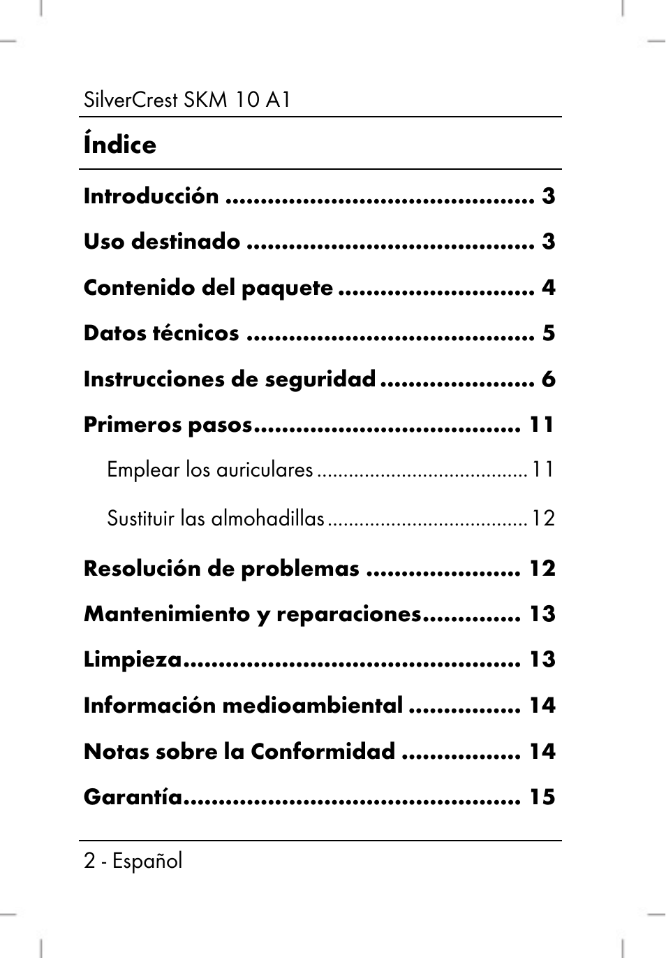 Silvercrest SKM 10 A1 User Manual | Page 4 / 80
